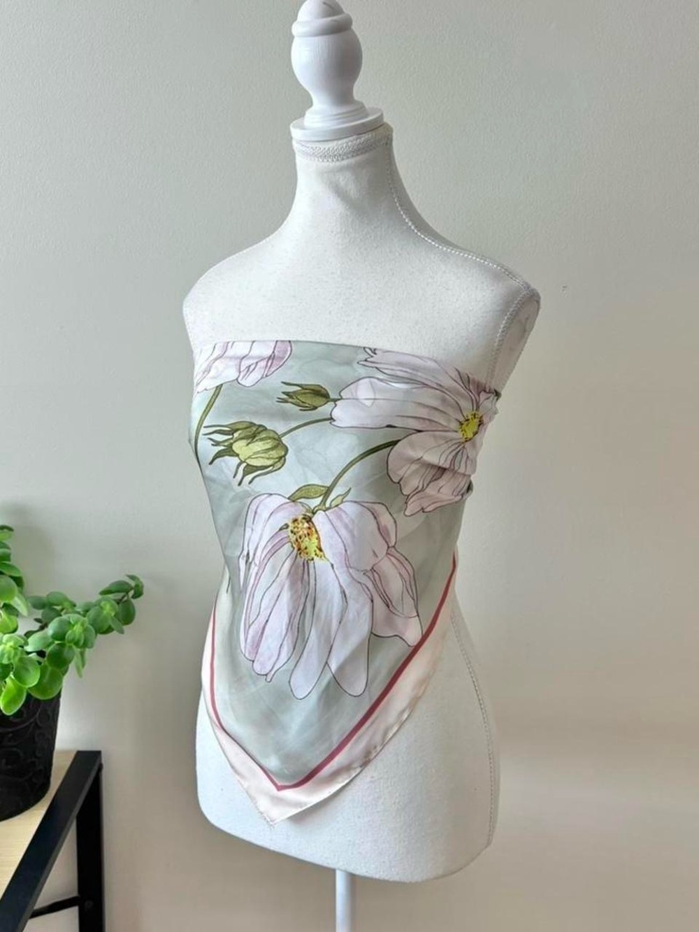 Vintage Satin Scarf